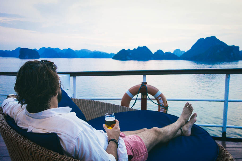 Unwind to the gentle rhythm of Halong Bay